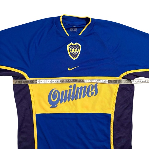 Boca Juniors Vintage Soccer 2001-2002 Team Jersey Nike CABJ Quilmes Men's Small - Picture 12 of 13